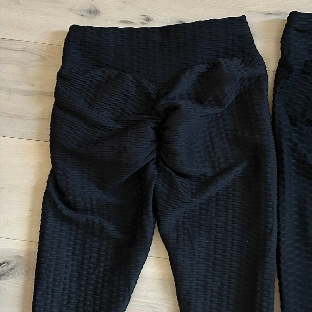 Scrunch Butt High Waisted Yoga Pants Workout Peach Booty Leggings S/M - Picture 7 of 14